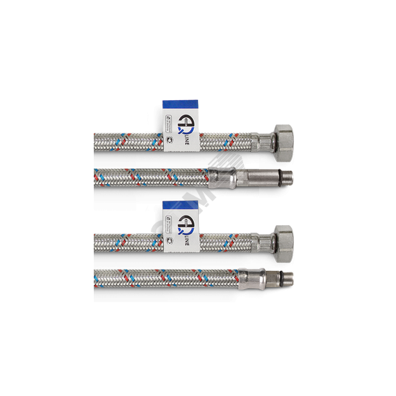 Подводка для смесителя M10 x 1/2' 40см (пара) AQUALINK 01441