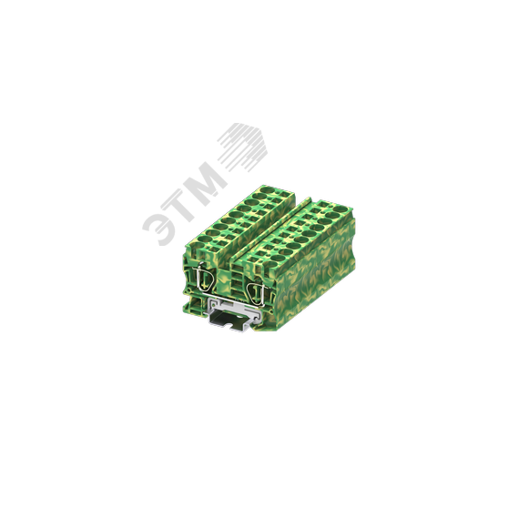 Клемма TC 1-1 земля сечение 10 мм. кв., желто-зеленая SUPU TC10-2-PE