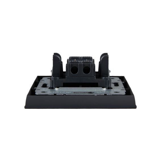 BRITE Выключатель 1-клавишный 10А в сборе ВСР10-1-0-БрГ графит IEK