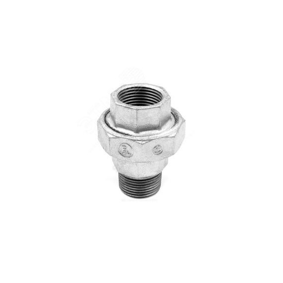 Соединитель чугунный американка Ду15 (1/2') ВН конусный Fittex PLUS 128-6019