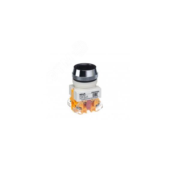 Кнопка ABLF 30мм черная 220В ВK-30 SE (Dekraft) 25042DEK