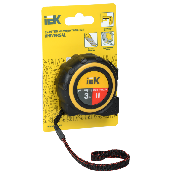 Рулетка измерительная UNIVERSAL 3м IEK Рулетка измерительная UNIVERSAL 3м IEK