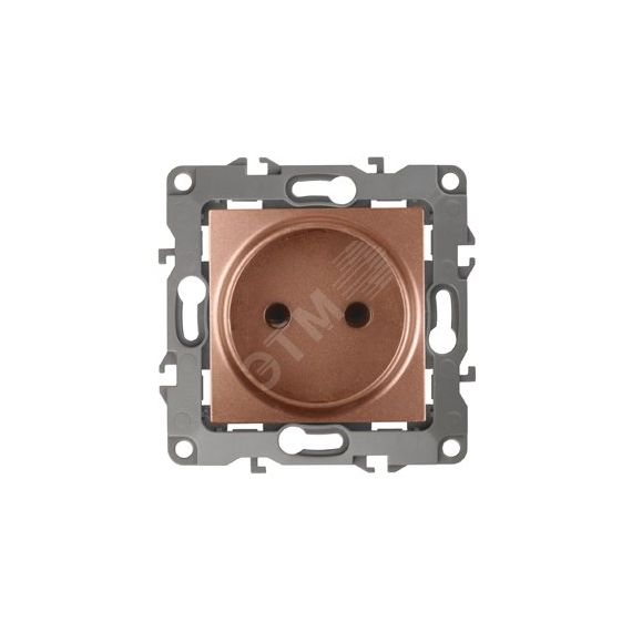 Розетка 2P, 16A-250В, Эра12, медь, 12-2105-14 ЭРА Б0019337