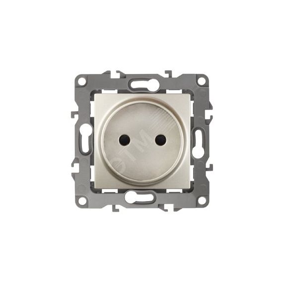 Розетка 2P, 16A-250В, Эра12, шампань, 12-2105-04 ЭРА Б0018257