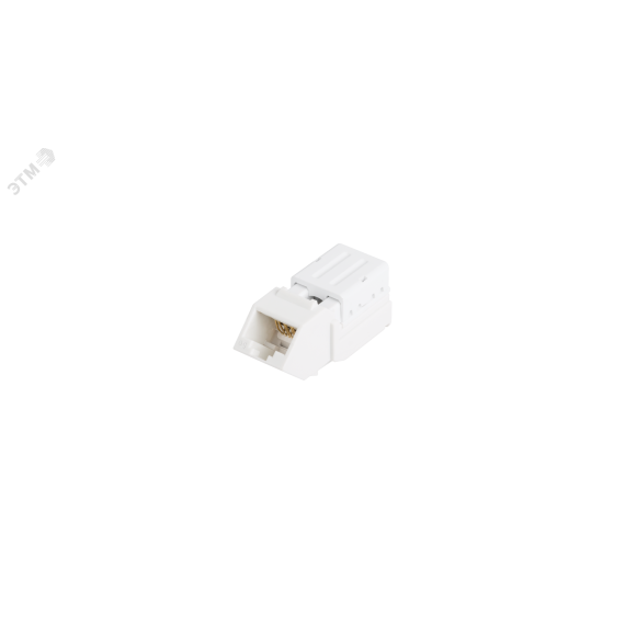Модуль Keystone, угловой, для панели AN, Кат.5e, RJ45/8P8C, для FT-TOOL, неэкраннированный, белый NIKOMAX/NIKOLAN NMC-KJUD2-AN-WT
