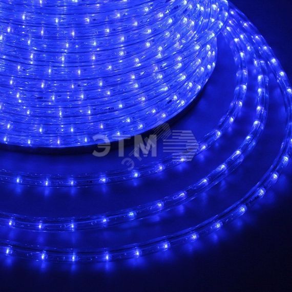Дюралайт LED, постоянное свечение 2W - синий, 24 LED/м, 10 мм, 100 м Neon-Night 121-123-3