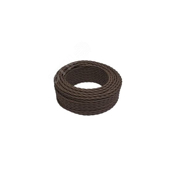 Ретро провод 3х2.5 коричневый(50м) Бирони B1-435-72-50