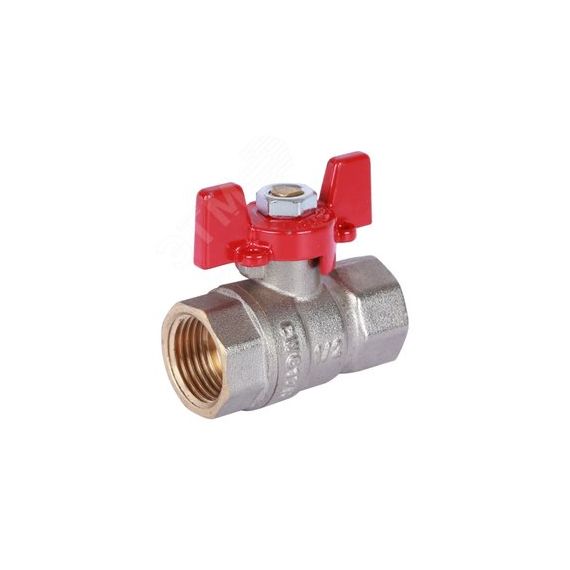 Кран шаровой 1/2 ВН/ВН, ручка бабочка Rommer RBV-0003-0110215