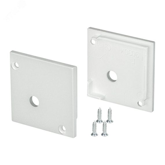 Заглушка SL-KANT-H30 SQUARE с отверстием (ARL, Пластик) Arlight 024481