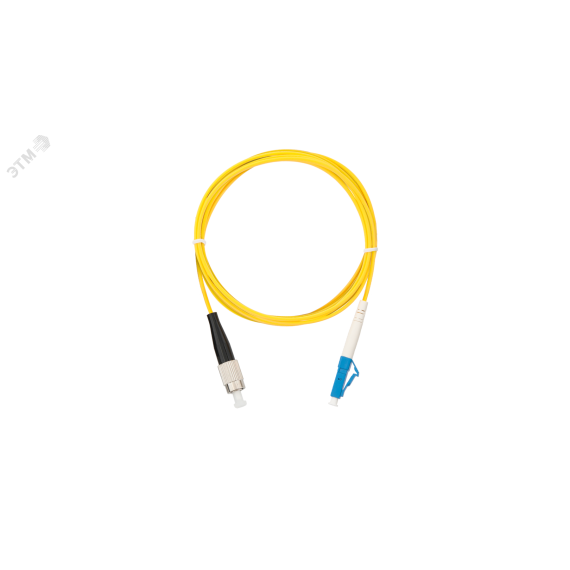 Шнур оптический переходной SM 9/125 OS2 FC/UPC-LC/UPC одинарный LSZH 2мм NIKOMAX/NIKOLAN NMF-PC1S2C2-FCU-LCU-010