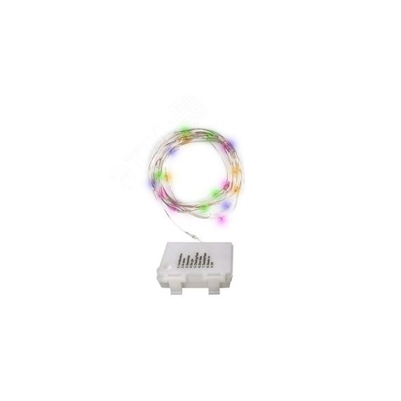 Гирлянда светодиодная Роса DC-G03-50M, 50 мульт. microLED, 5.1 м., 8 реж., 3xAA JazzWay 5047877