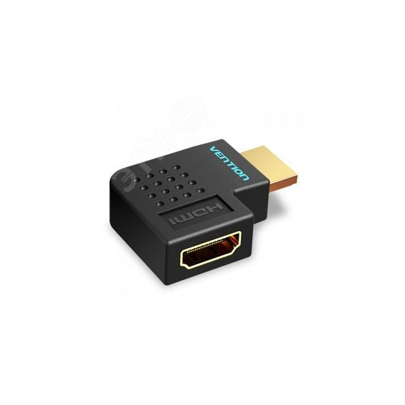 Адаптер переходник HDMI v2.0 19M на 19F, угол 270, контакты позолоченные Vention AICB0