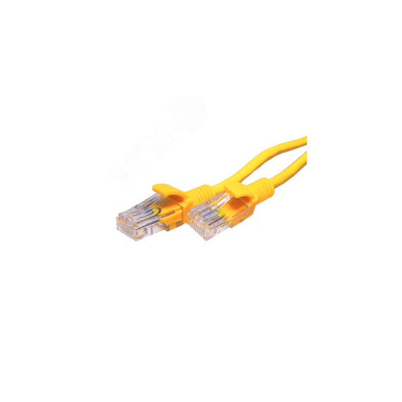 Патч-кордUTP 5e 4x2 26AWG (7x0.16mm) Cu LSZH желтый 3м СУПР 10-0164