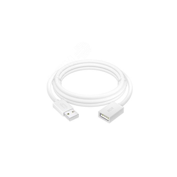 Удлинитель USB 2.0 AM на AF, 0.5 м., белый, морозостойкий Greenconnect GCR-UEC5M-BB-0.5m