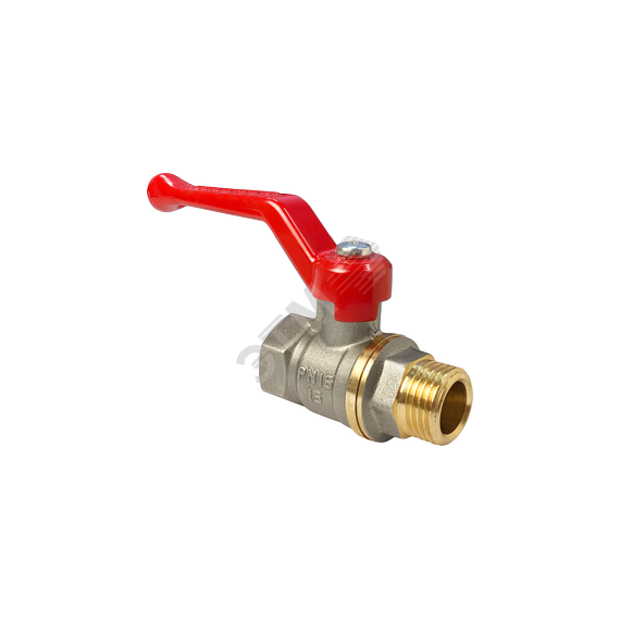 Кран шаровой OPTIMA 11Б27фт1М никелированный 1/2' ВН ручка рычаг VALFEX VF.215.NLR1.012