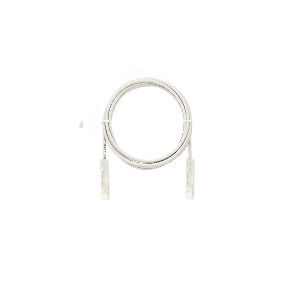 Патч-корд U/UTP 1 пара Cat 5 2х110 Direct 7х0192мм LSZH серый 1м NIKOMAX/NIKOLAN NMC-PC1UD00D-010-C-GY