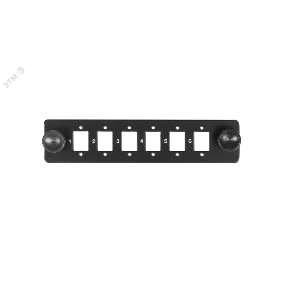 Панель адаптерная, до 6 одинарных адаптеров FC/ST, черная NIKOMAX/NIKOLAN NMF-AP06SSC-P-BK