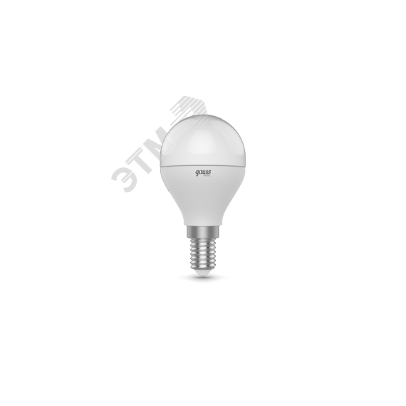 Лампа светодиодная LED 7 Вт 470 лм 3000-6500К AC180-240В E14 шар P45 измененяемая цветовая температура Basic Gauss 1053147