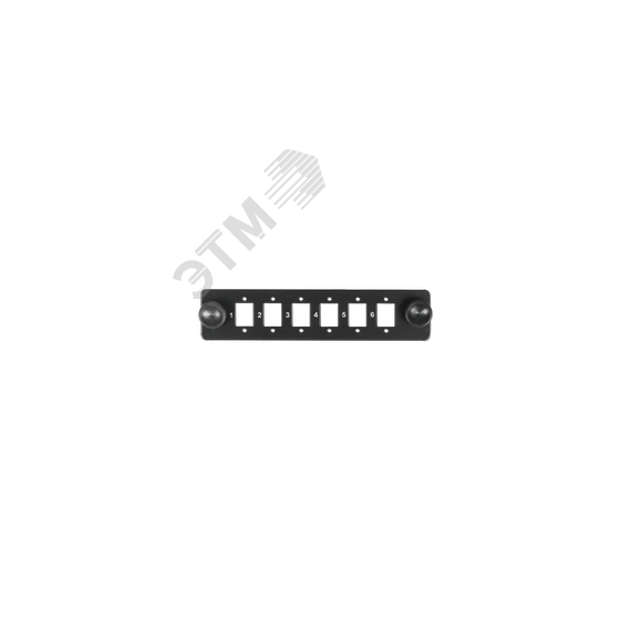 Панель адаптерная, до 6 одинарных адаптеров FC/ST, черная NIKOMAX/NIKOLAN NMF-AP06SSC-P-BK