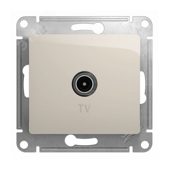 Коннектор GLOSSA TV антенна механизм молочный SE (Systeme) GSL000993