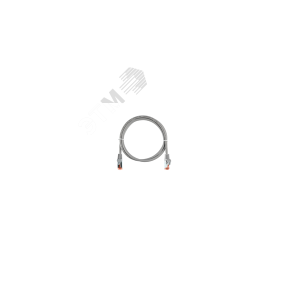 Патч-корд S/FTP 4 пары Cat 6a 2хRJ45/8P8C T568B 7х0150мм LSZH светло-серый 03м NIKOMAX/NIKOLAN NMC-PC4SA55B-ES-003-C-GY