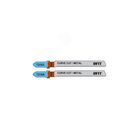 Полотна по металлу, HSS, фрезерованные, волнистые зубья, 76/51/1.1 мм (T218A), 2 шт FIT 40965