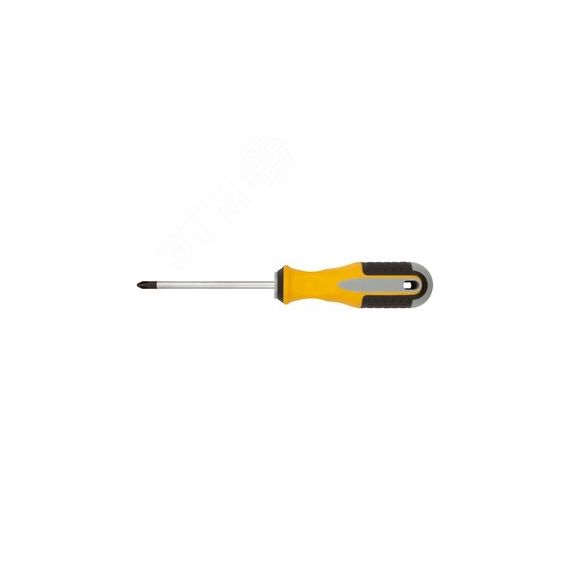 Отвертка ''Старт'', CrV сталь, прорезиненная ручка 6х100 мм РН2 FIT 55177