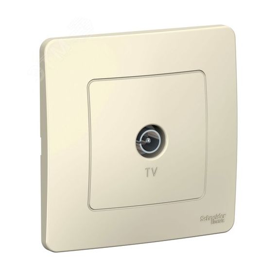 BLANCA скрытой установки коннектор тв, молочный SE (Systeme) BLNTS000012