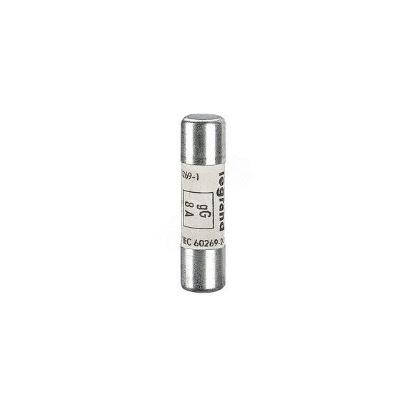 Вставка плавкая 8А тип gG 10х38 500В без индикатора LEGRAND 013308