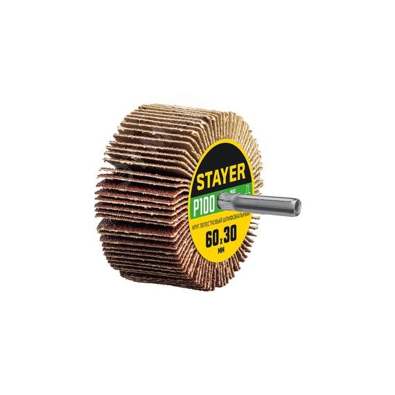 Круг шлифовальный d 60 x 30 мм P100 STAYER 36608-100
