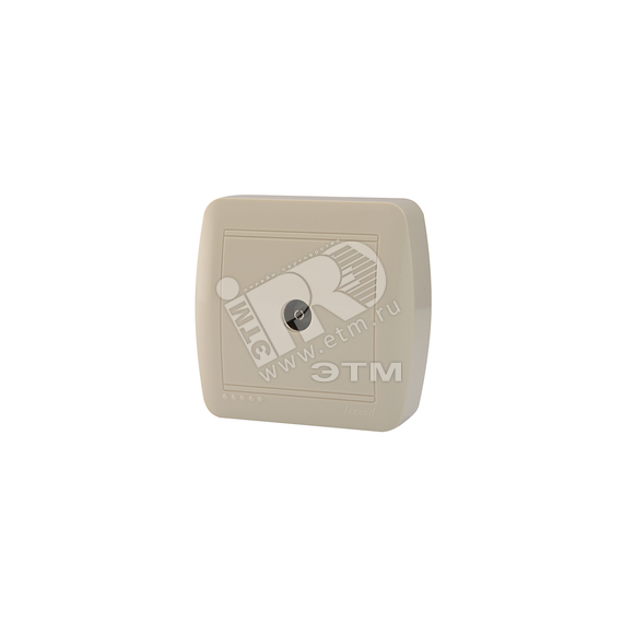 Демет Розетка ТВ проходная крем Lezard 711-0300-129