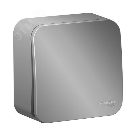 BLANCA  одноклавишный выключатель наружный  (cх.1), 10A, 250B, алюминий SE (Systeme) BLNVA101003