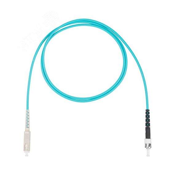 Шнур оптический коммутационный (патч-корд), SC-ST симплекс simplex OM3, нг(А)-HF, бирюзовый, 1,0 м Datarex DR-221321