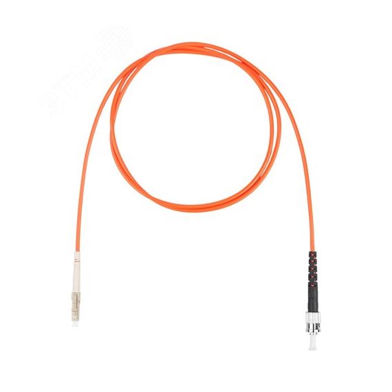 Шнур оптический коммутационный (патч-корд), LC-ST симплекс simplex OM2, нг(А)-HF, оранжевый, 1,0 м Datarex DR-220311
