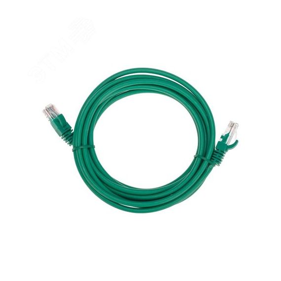 Патч-корд U/UTP, CAT 5e, RJ45-RJ45, 26AWG, LSZH, зеленый, 3м, REXANT 02-0106-3