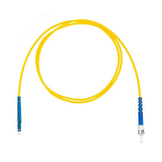 Шнур оптический коммутационный (патч-корд), LC-ST симплекс simplex OS2, нг(А)-HF, желтый, 1,0 м Datarex DR-220301