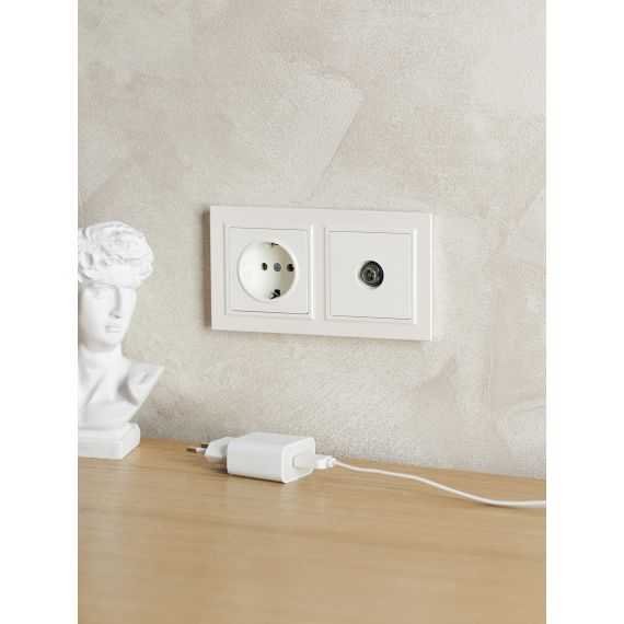 BRITE Рамка 2-местная IP44 РУ-2-БрЖ-44 жемчуг IEK