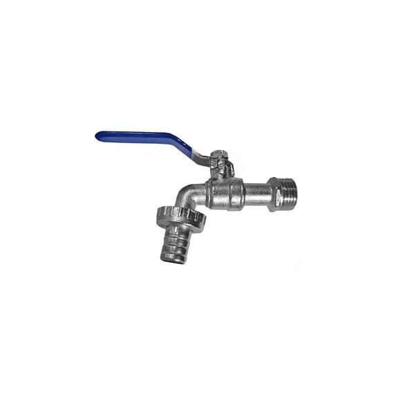 Кран шаровой водоразборный под шланг 3/4' НР ручка ECO AQUALINK 03966