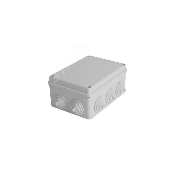 Коробка разветвительная 150*110*70мм, 10 вводов, IP55, светло-серая, EBX10-310-55 (GE41242) STEKKER EBX10-310-55 39999