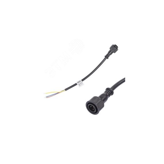 Провод UCX-LL2/L52-0.25м/M7 220V BLACK 25см для подключения линейных прожекторов 220V серии L52, L53. Разъем ''папа'' Uniel UL-00009504