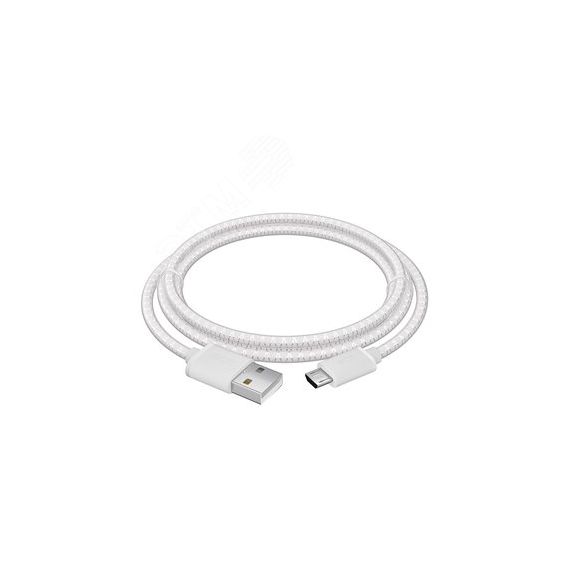 Кабель Micro USB, 1 м., белый-розовый, быстрая зарядка Greenconnect GCR-54450