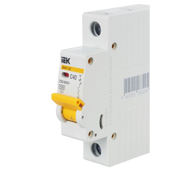 KARAT Автоматический выключатель ВА47-29 1P C 40А 4,5кА IEK