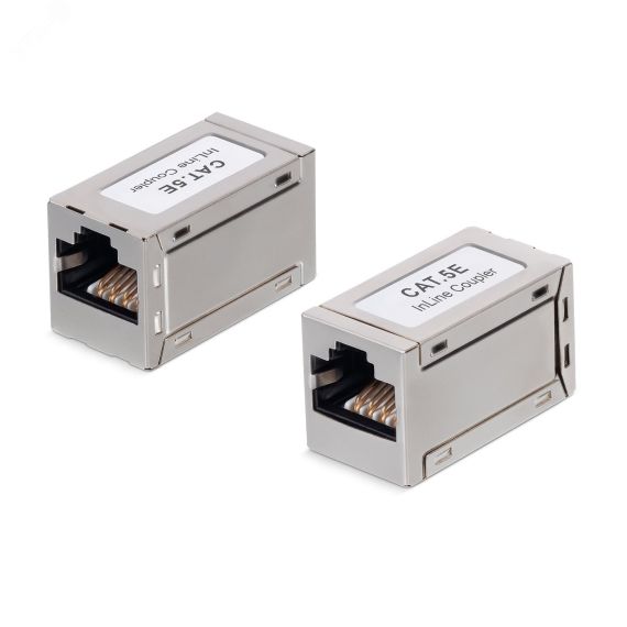 Адаптер проходной RJ45-RJ45 (8p8c), категория 5е, экранированный Cabeus CA-8p8c-C5e-SH