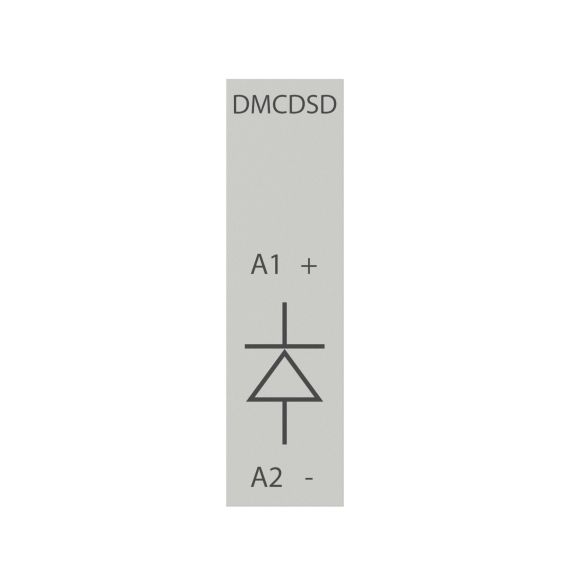 Ограничитель перенапряжений для миниконтакторов DMC и реле DCR с диодом 12-600VDC