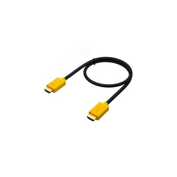 Кабель HDMI 2.0, Ultra HD 19М на 19М, 0.5 м., желтый Greenconnect GCR-HM441-0.5m