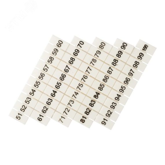 Маркеры для JXB-ST 2,5 с нумерацией 50-100 (100шт.) PROxima EKF zb-st-2.5-50-100