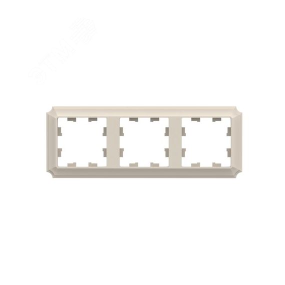 ATLASDESIGN ANTIQUE 3-постовая рамка, универсальная, БЕЖЕВЫЙ SE (Systeme) ATN100203