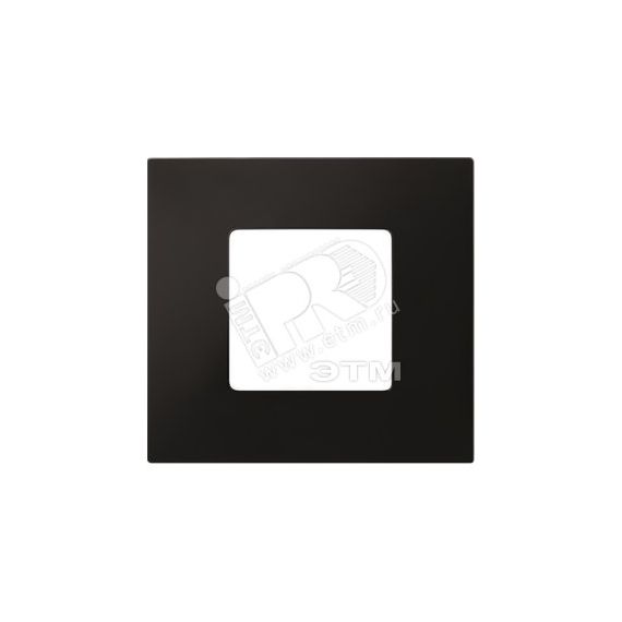 Рамка-декор на 1 пост для 2700610-03., S27Pl, черный Simon 2700617-071