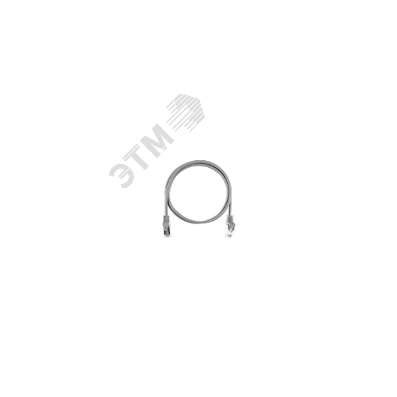 Шнур F/UTP 4 пары, Кат.5e, 2хRJ45/8P8C, T568B, 7x0,150мм, LSZH, серый, 2м NIKOMAX/NIKOLAN NMC-PC4SD55B-ES-020-C-GY