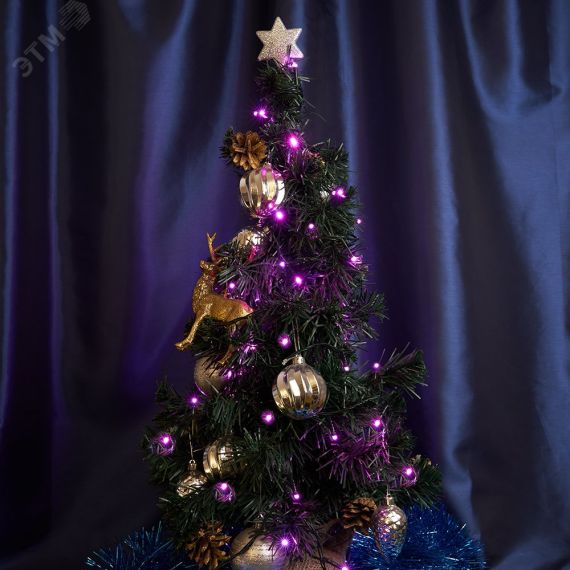 Гирлянда линейная LED розовый 2м с контроллером FERON CL02 32287